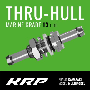 KRP Thru-Hull 13mm - Marine Grade 316 Stainless Steel Thru-Hull For Kawasaki Jet Ski (32152-3749 Replacement)