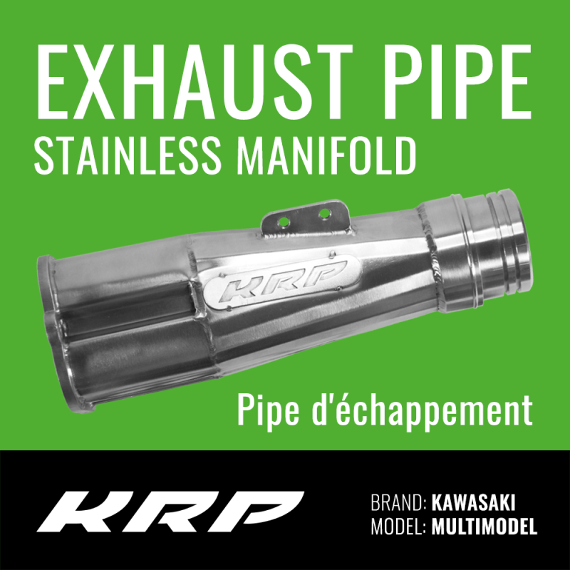 KRP Pipe d'Echappement Inox - Quatre en Un pour Kawasaki Jet Ski (remplacement de la référence 18088-3723)