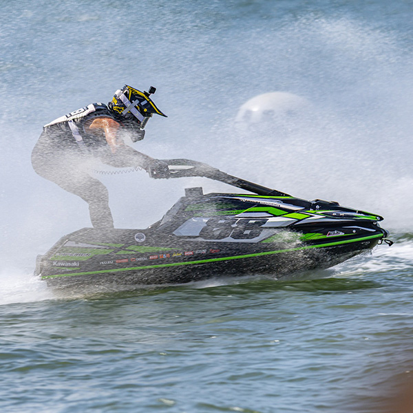 Hugo Pastorello on JetSki. Team Kawassaki Pastorello Competition - JestSki / PWC racing sport team.